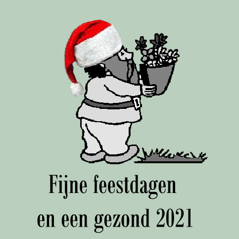 Fijne kerstdagen en voorspoedig 2021 kerstmis bloemenkabouter 2020